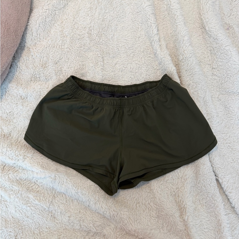 Jolyn Dark Green Athletic Shorts